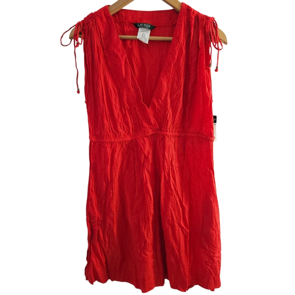 NWT Lauren by Ralph Lauren Farrah  Sleeveless Cover-Up Dress Resort Beach